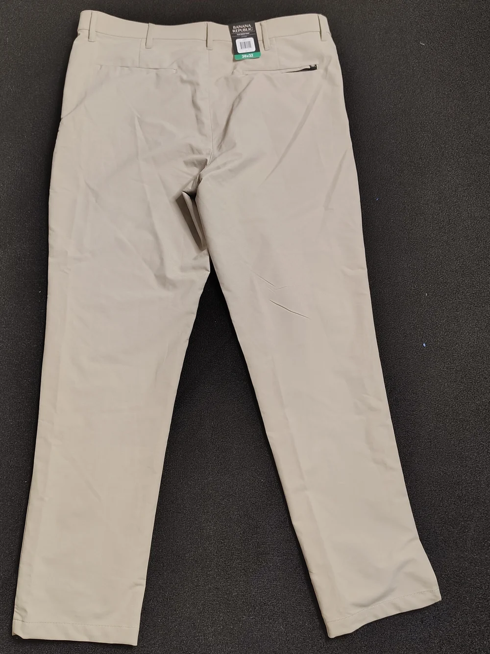Banana Republic Tan Flat Front Pant Mens Size 38x32 Casual Preppy New